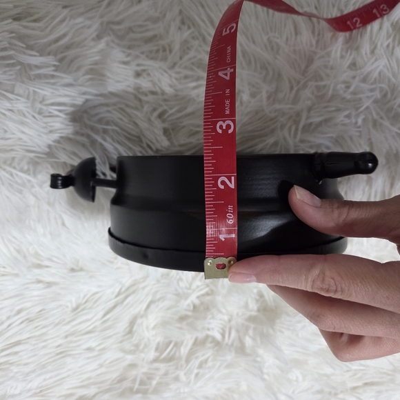 Antique Style Black & Brown Metal Clock Home Decor Office Vintage Inspo - Picture 6 of 6